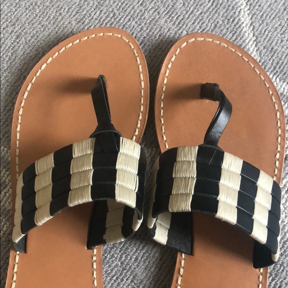 Black and white sandals from Anthropologie - Picture 3 of 5